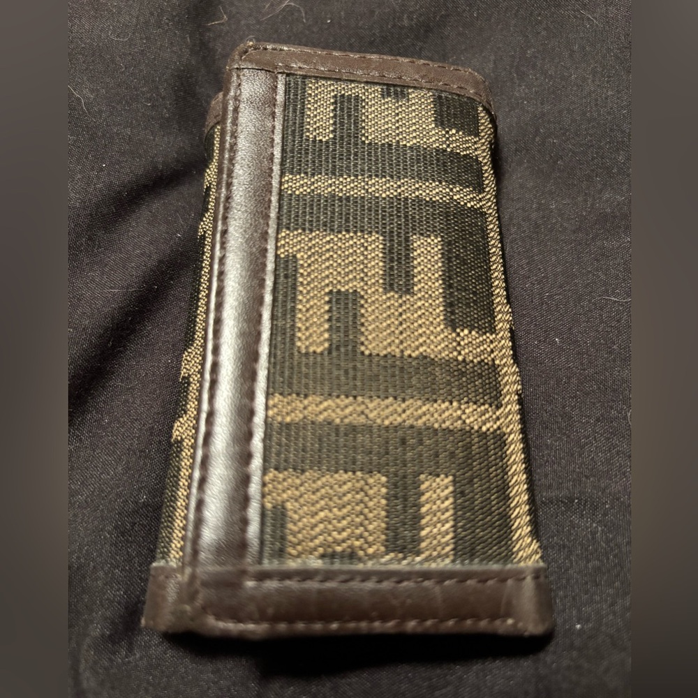 FENDI ZUCCA F PRINT VINTAGE 1980s KEY CASE ORIGINAL OWNER NEEDS REPAIR